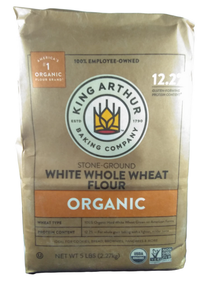 Flour, White Whole Wheat, Organic, 5 lb. -Harina de Trigo Integral Blanco, Orgánica, 5 lb.