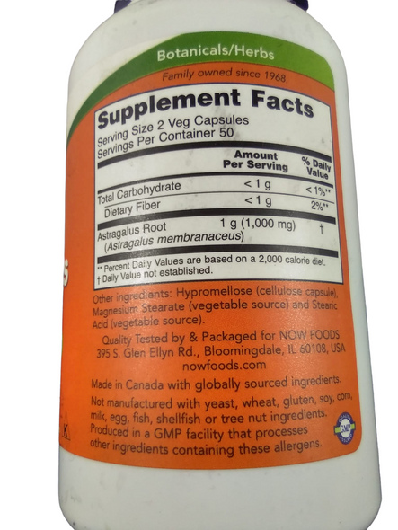Astragalus, 500 mg, 100 veg Capsules-Astrágalo, 500 mg, 100 Cápsulas Vegetales-