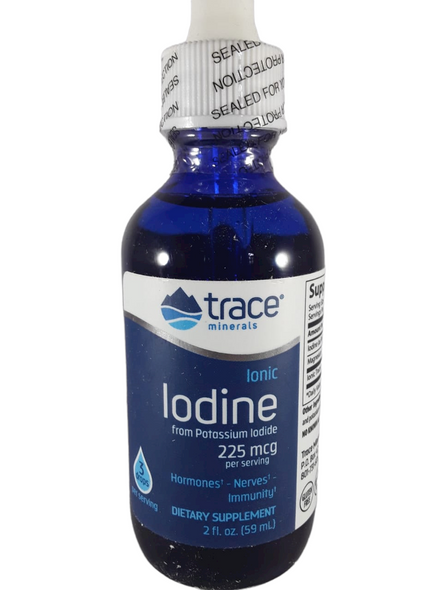 Iodine, 225 mcg, Ionic, 2 fl oz -Yodo, 225 mcg, Iónico, 2 fl oz