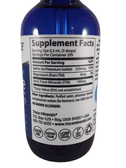 Iodine, 225 mcg, Ionic, 2 fl oz -Yodo, 225 mcg, Iónico, 2 fl oz