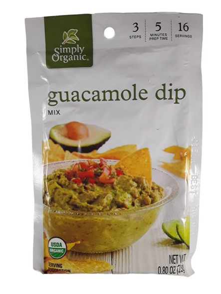 Guacamole Dip Mix, Organic, 23g -Guacamole Salsa, Orgánica, 23g
