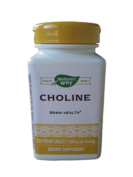 Choline, 500mg, 100 Vegan Tablets -Colina, 500mg, 100 Tabletas Veganas