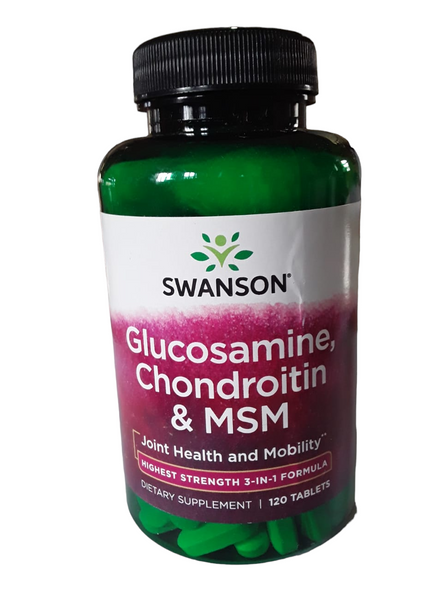 Glucosomine, Chondroiton, & MSM, 120 Tablets - Glucosomina, Condroitón y MSM, 120 Tabletas