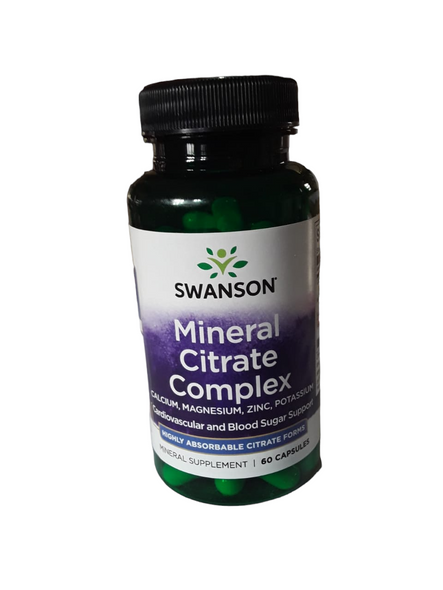 MIneral Citrate Complex, 60 Capsules - Complejo de Citrato Mineral, 60 Cápsulas