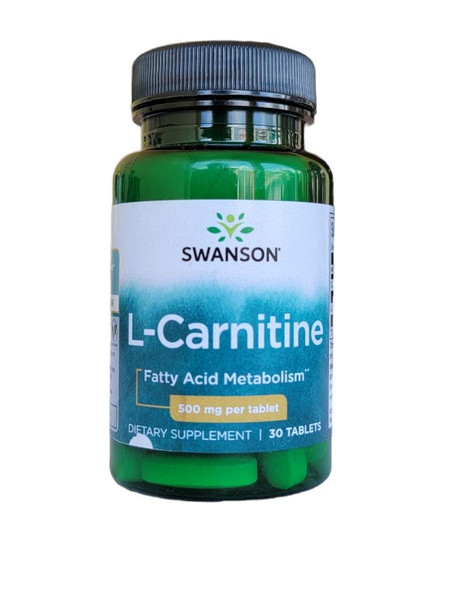 L-Carnitine, 500mg, 30 Tablets - L-Carnitina, 500mg, 30Tabletas