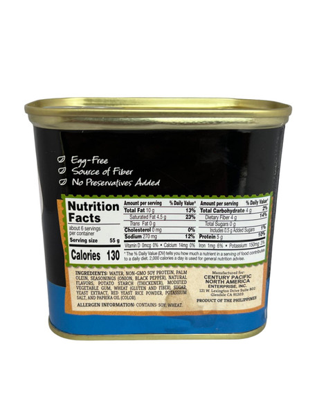 Luncheon Meat-Style, Meat-Free, 330g - Almuerzo Estilo Carne, Sin Carne, 330g