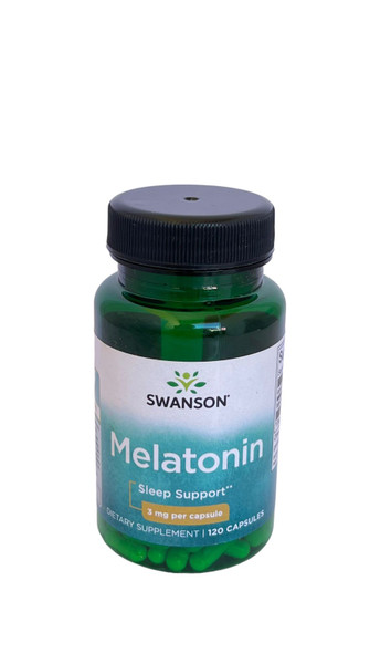 Melatonin, 3mg, 120 Capsules - Melatonina, 3mg, 120 Cápsulas