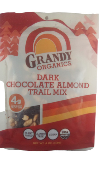 Trail Mix, Dark Chocolate Almond, Organic, 4 oz -Mezcla de camino, Chocolate negro con Almendras, Orgánico, 4 oz