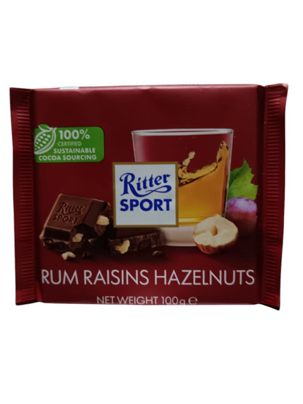 Chocolate, Rum Raisins Hazelnuts, 100g -Chocolate, Ron Pasas Avellanas, 100g Chocolate, Rum Raisins Hazelnuts, 100g -Chocolate, Ron Pasas Avellanas, 100g