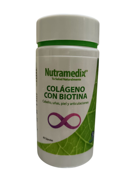 Collagen with Biotin, 60 Capsules - Colageno con Biotina, 60 Capsulas