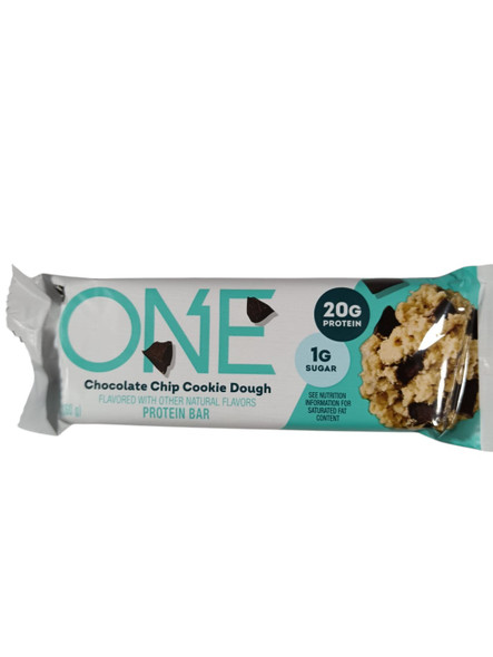 Protein Bar, Chocolate Chip Cookie Dough -Barra de Proteínas, Masa de Galletas con Chispas de Chocolate