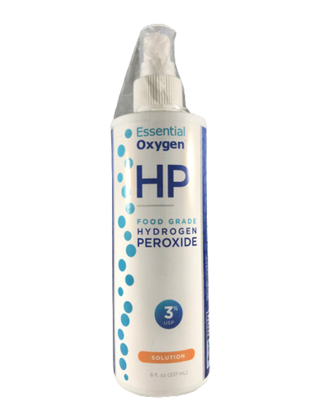 Hydrogen Peroxide, Food Grade, 3% USP, 8 fl. oz. - Peróxido de hidrógeno, Grado Alimenticio, 3% USP, 8 fl. onz. -