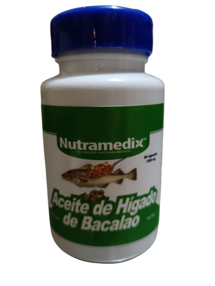 Cod Liver Oil, 60 Capsules - Aceite de Higado de Bacalao