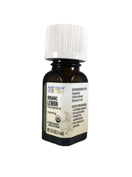Lemon Essential Oil, Organic, .25 fl oz. -Aceite Esencial de Limón, Orgánico, .25 fl oz.