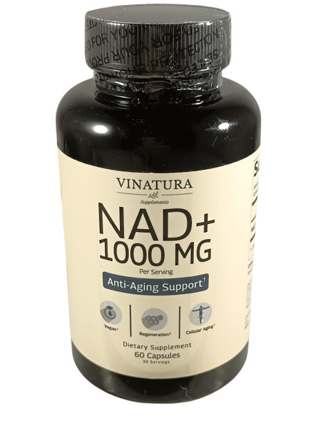 NAD +, 1000mg, 60 Capsules