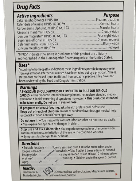 Aging Eye Relief, Homeopathic, 48 Tablets -Alivio Ojos Envejecidos, Homeopático, 48 Comprimidos