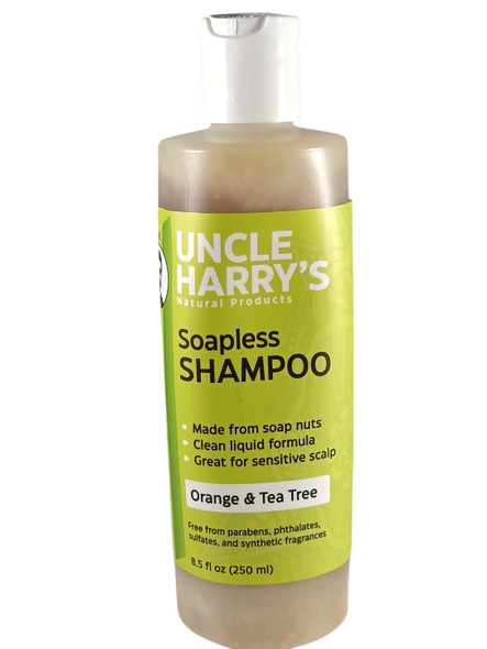 Soapless Shampoo, Orange & Tea Tree, 8.5 fl oz -Champú sin Jabón, Naranja y Árbol del Té, 250ml