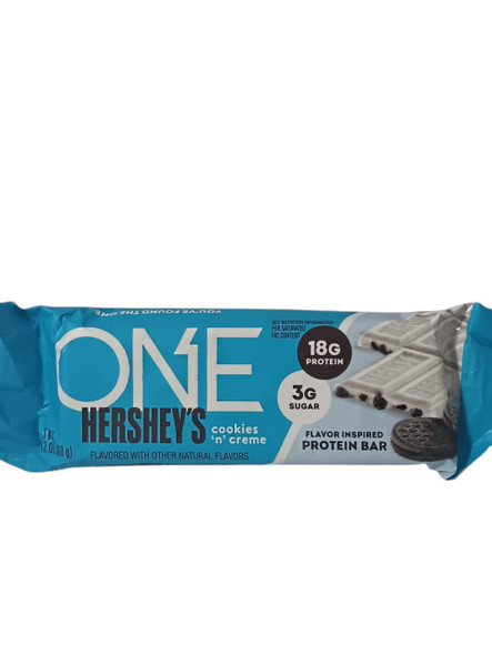 Protein Bar, Cookies & Cream, 18g Protein -Barrita de Proteínas, Galletas y Crema, 18 g de Proteínas