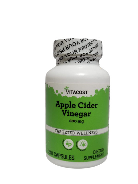 Apple Cider Vinegar, 200mg, 240 Capsules - Vinagre de Sidra de Manzana, 200 mg, 240 cápsulas