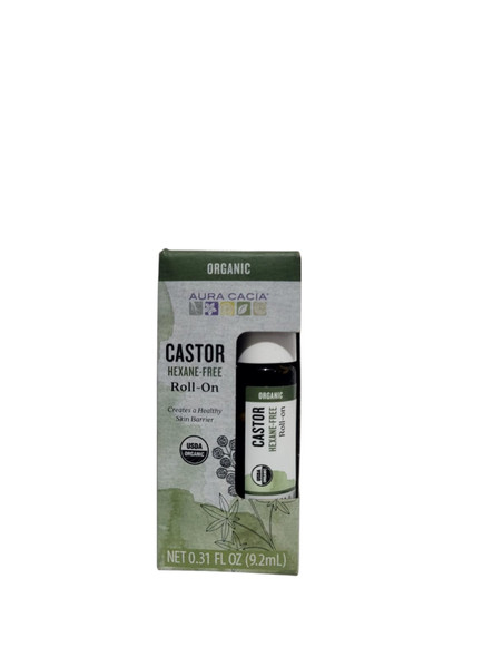 Castor, Hexane Free, Roll-On, Organic, 9.2ml - Ricino, sin Hexano, Rollo, Orgánico, 9,2 ml Castor, Hexane Free, Roll-On, Organic, 9.2ml - Ricino, sin Hexano, Rollo, Orgánico, 9,2 ml