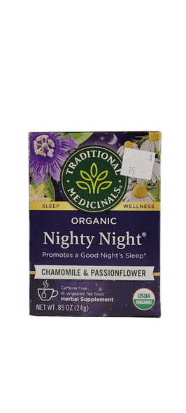 Tea, Nighty Night, Chamomile & Passionflower, Organic, 16 Tea Bags - Té, Buenas Noches, Manzanilla y Pasiflora, Orgánico, 16 bolsitas de té