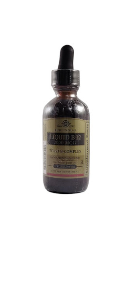 Liquid B-12, 2000mcg, with B-Complex, 2 fl oz -B-12 líquido, 2000 mcg, con complejo B, 2 fl oz