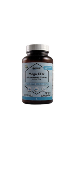 Mega EFA, 1200mg Omega-3 EPA & DHA, 60 Softgels -Mega EFA, 1200 mg de Omega-3 EPA y DHA, 60 cápsulas blandas