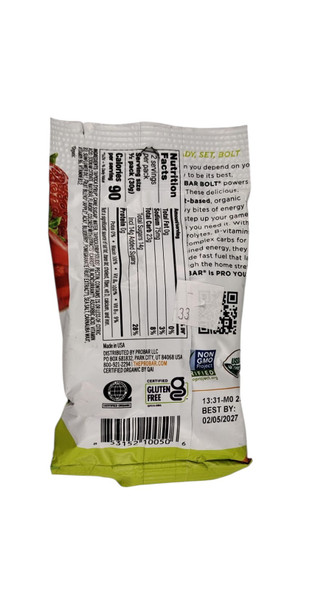 Energy Chews, Strawberry, Organic, 2.1 oz -Gominolas energéticas, fresa, orgánicas, 2,1 oz
