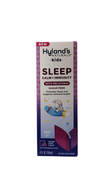 Sleep, with Melatonin, Kids 2 +, Grape, 4 fl oz. -Sueño, con melatonina, niños 2+ años, uva, 118 ml.