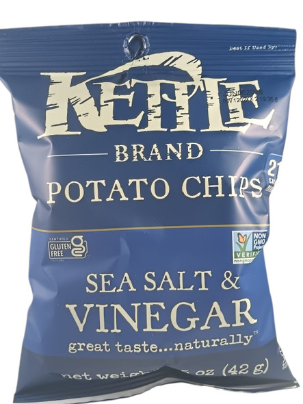 Potato Chips, Sea Salt & Vinegar, 1.5 oz - Patatas fritas, sal del mar y vinagre, 42 g