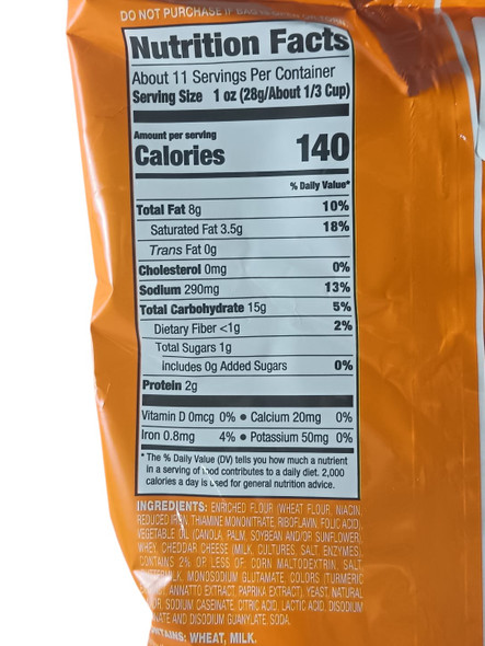 Pretzel Pieces, Cheddar Cheese, 318g -Trozos de Pretzel, Queso Cheddar, 318 g