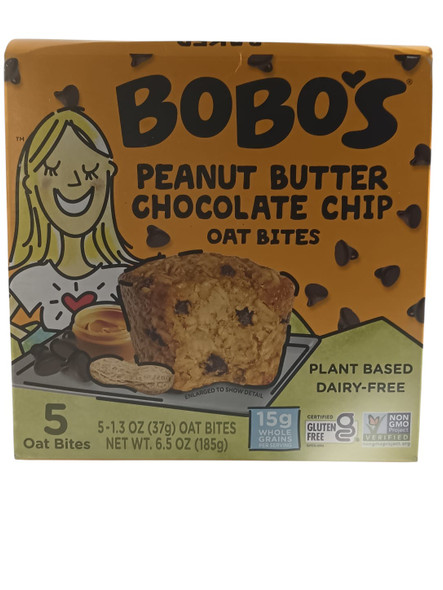 Peanut Butter Chocolate Chip Oat Bites, 5 Oat Bites - Bocaditos de avena con mantequilla de maní y chispas de chocolate, 5 bocaditos