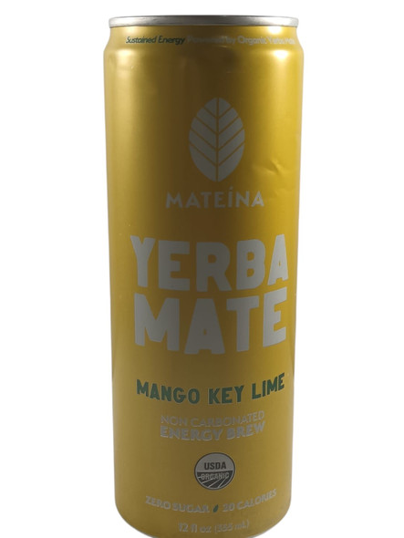Yerba Mate, Mango Key Lime, Organic, 12 fl oz - Yerba Mate, Limón y Mango, Orgánico, 355 ml