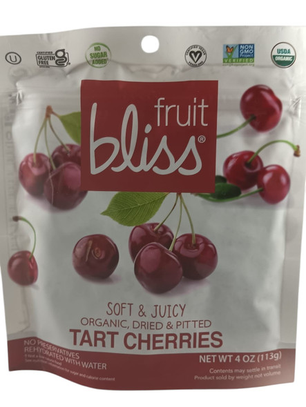 Tart Cherries, Dried & Pitted, Organic, 4 oz -Cerezas acidas, secas y sin semillas, orgánicas, 113 g