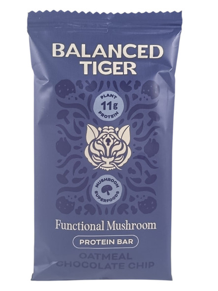 Protein Bar, Oatmeal Chocolate Chip, Functional Mushroom - Barrita de proteínas, avena con trocitos de chocolate, setas funcionales