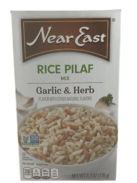 Rice Pilaf, Garlic & Herb, 6.3 oz -Arroz Pilaf, Ajo y Hierbas, 180 g