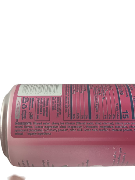 Magnesium & Adaptogen Infused Sparkling Water, Black Cherry, 12 oz - Agua con gas infundida con magnesio y adaptógenos, cereza negra, 355 ml