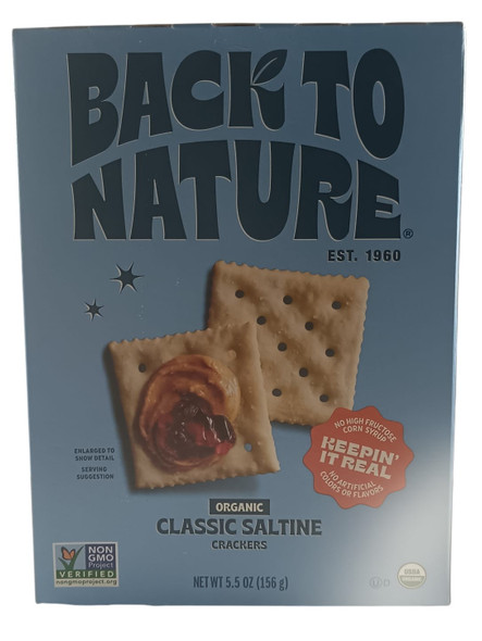 Saltine Crackers, Organic, 5.5 oz -Galletas Saladas, Orgánicas, 155 g