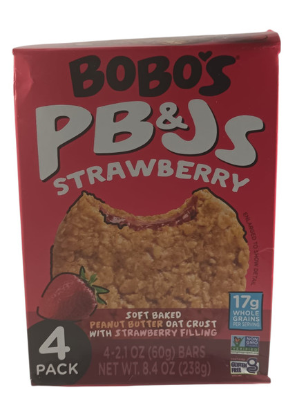 PB & J's, Soft Baked Bars, 4 Pack -Barritas de maní y mermelada, barritas horneadas, paquete de 4