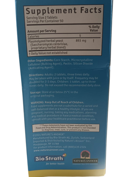 Postbiotic, Fermented Herbal Yeast, 100 Tablets - Postbiótico, levadura herbal fermentada, 100 comprimidos