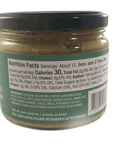 Curry Zucchini Dip, 12 oz. -Salsa de Zucchini al curry, 340 g