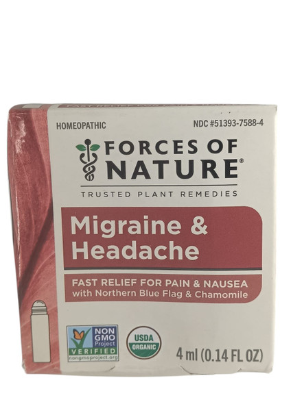 Migraine & Headache Relief, Organic, 4 ml - Alivio para lamigraña y el dolor de cabeza, orgánico, 4 ml