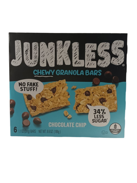 Granola Bars, Chocolate Chip, Gluten-Free, 6 Bars - Barritas de Granola, con trocitos de chocolate, sin gluten, 6 unidades