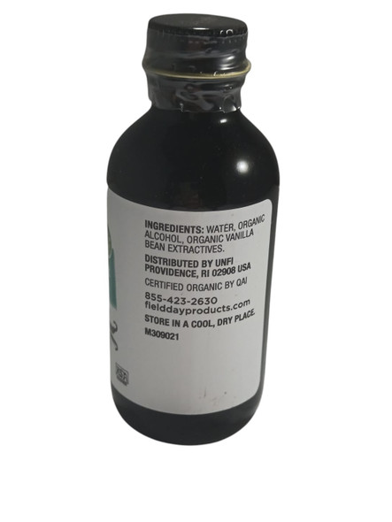 Vanilla Extract, Organic, 2 fl oz -Extracto de Vainilla, Orgánico, 59 ml