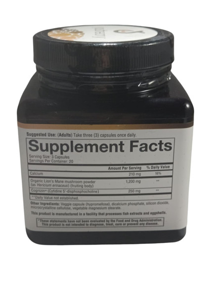 Lions Mane +, 60 Vegetarian Capsules - Melena de león +, 60 cápsulas vegetarianas