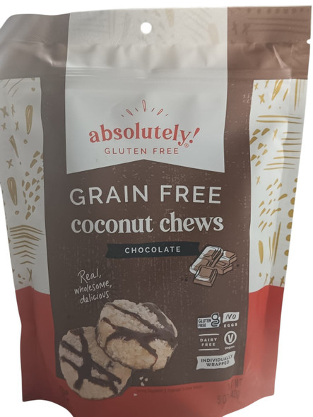 Coconut Chews, Chocolate, Grain Free - Galletas de Coco, Chocolate, sin Granos