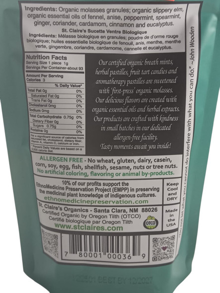 Tummy Soothers Pastilles, Organic, 3 oz - Pastillas para calmar el estómago, orgánicos, 85 g