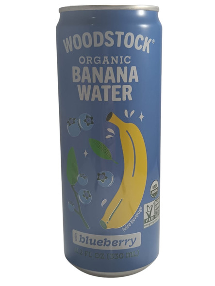 Banana Water with Blueberry, Organic, 12 fl oz - Agua de Banano con Arándanos, Orgánica, 355 ml