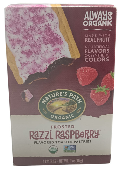 Toaster Pastries, Raspberry, Organic, 11 oz - Pasteles para tostadora, frambuesa, orgánico, 312 g
