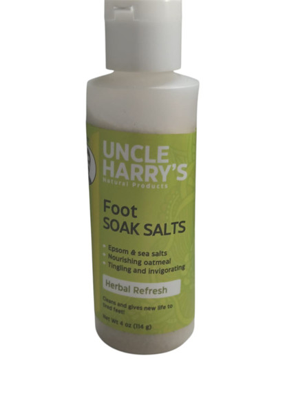 Foot Soak Salts, Herbal Refresh, 4 oz - Sales para baños de pies, Refresco herbal, 114 g -